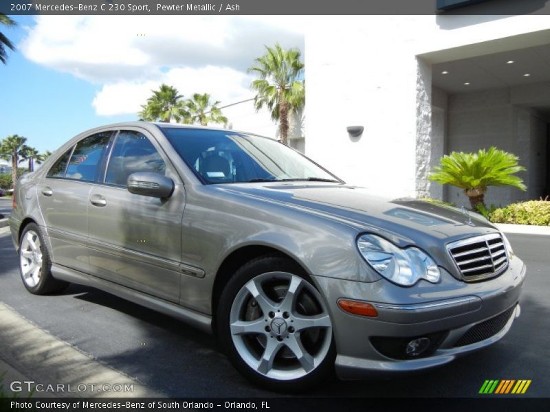 Pewter Metallic / Ash 2007 Mercedes-Benz C 230 Sport