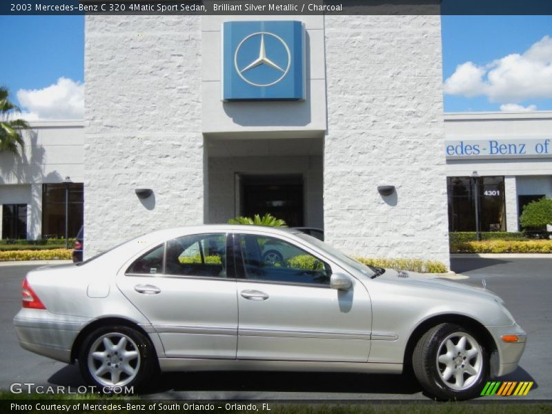 Brilliant Silver Metallic / Charcoal 2003 Mercedes-Benz C 320 4Matic Sport Sedan