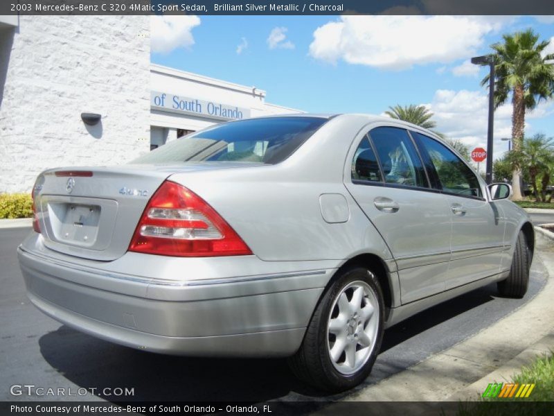 Brilliant Silver Metallic / Charcoal 2003 Mercedes-Benz C 320 4Matic Sport Sedan