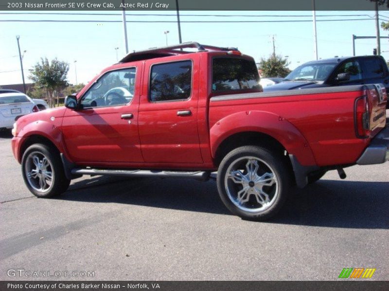 Aztec Red / Gray 2003 Nissan Frontier SE V6 Crew Cab