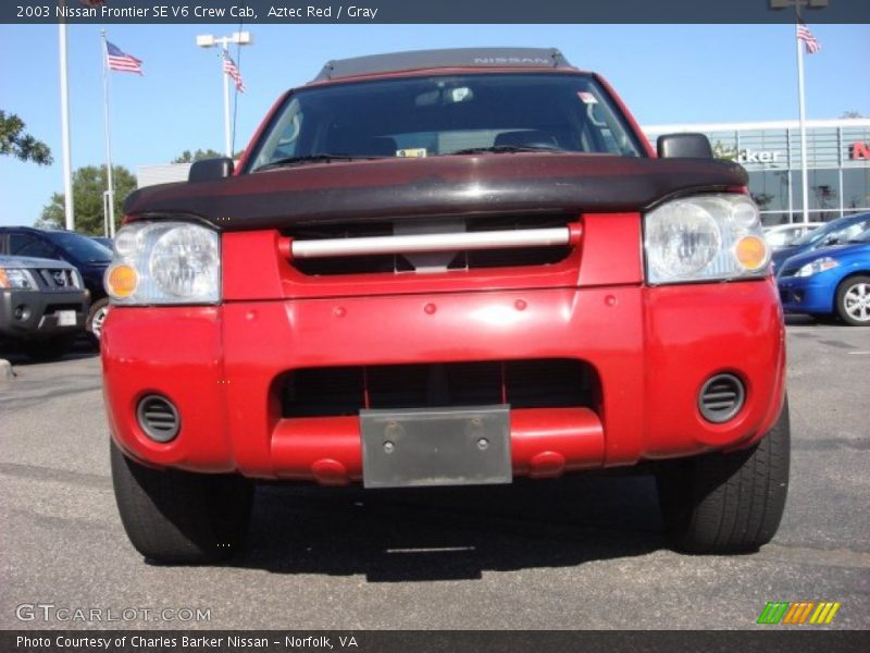 Aztec Red / Gray 2003 Nissan Frontier SE V6 Crew Cab