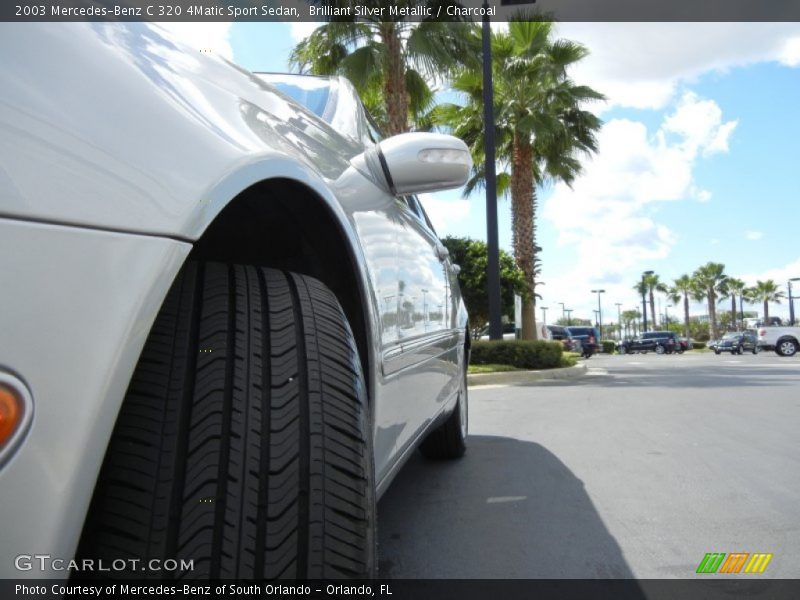 Brilliant Silver Metallic / Charcoal 2003 Mercedes-Benz C 320 4Matic Sport Sedan