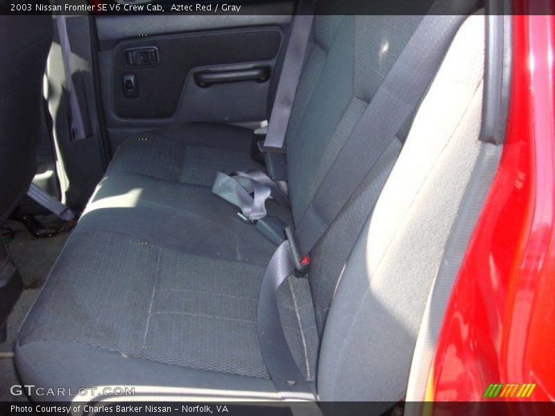 Aztec Red / Gray 2003 Nissan Frontier SE V6 Crew Cab
