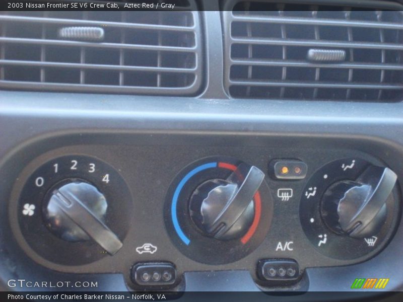 Aztec Red / Gray 2003 Nissan Frontier SE V6 Crew Cab