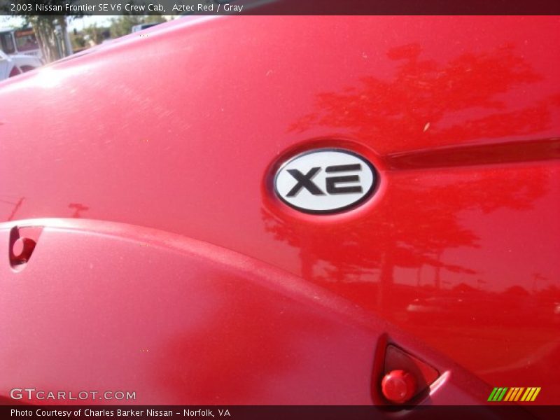 Aztec Red / Gray 2003 Nissan Frontier SE V6 Crew Cab