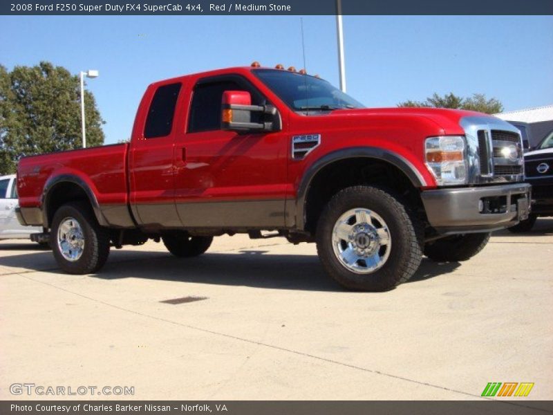  2008 F250 Super Duty FX4 SuperCab 4x4 Red