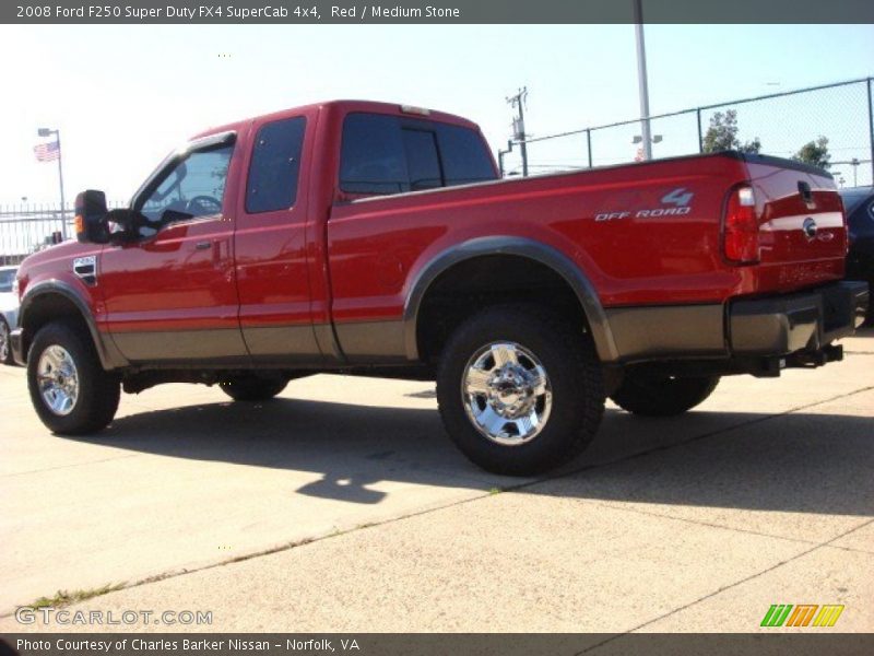Red / Medium Stone 2008 Ford F250 Super Duty FX4 SuperCab 4x4