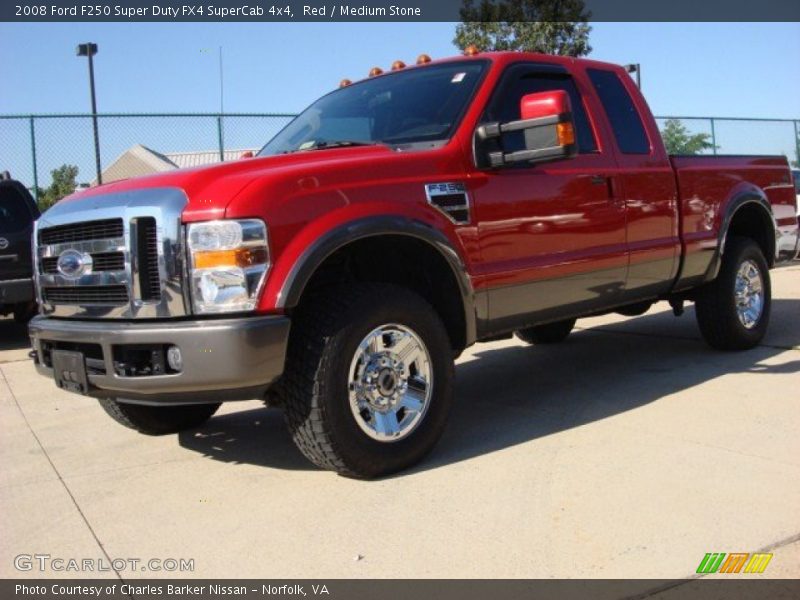  2008 F250 Super Duty FX4 SuperCab 4x4 Red