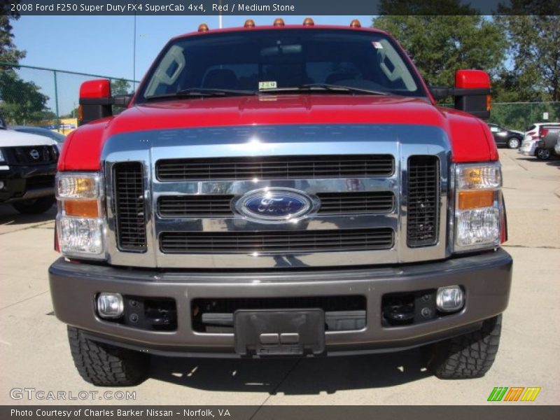 Red / Medium Stone 2008 Ford F250 Super Duty FX4 SuperCab 4x4