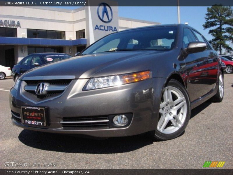 Carbon Gray Pearl / Ebony 2007 Acura TL 3.2