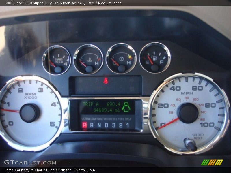  2008 F250 Super Duty FX4 SuperCab 4x4 FX4 SuperCab 4x4 Gauges
