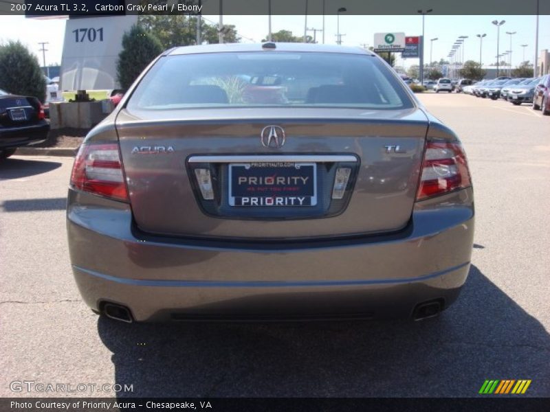 Carbon Gray Pearl / Ebony 2007 Acura TL 3.2