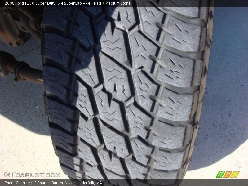 Red / Medium Stone 2008 Ford F250 Super Duty FX4 SuperCab 4x4