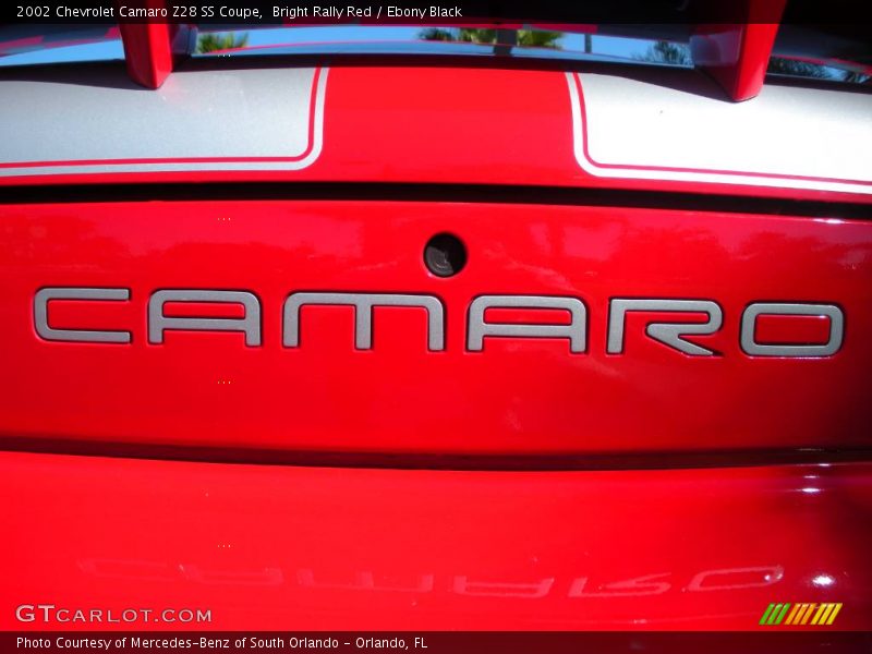 Bright Rally Red / Ebony Black 2002 Chevrolet Camaro Z28 SS Coupe