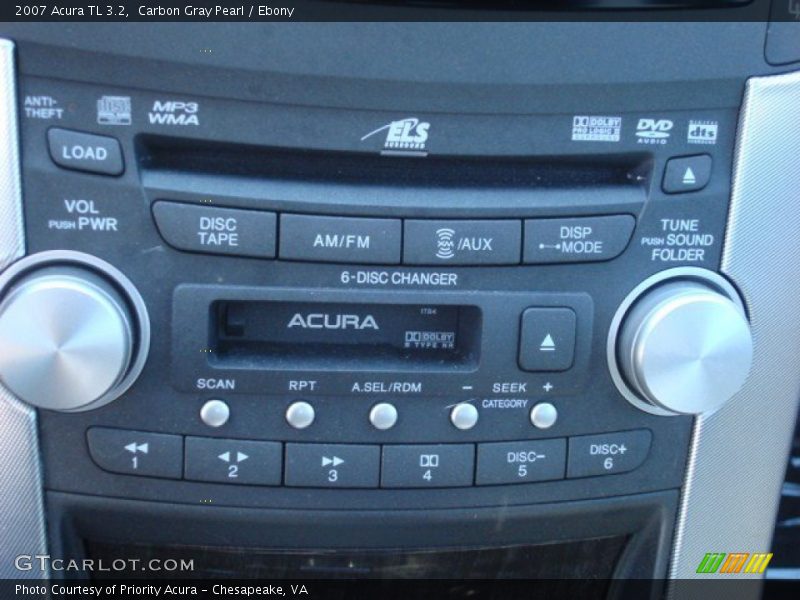 Carbon Gray Pearl / Ebony 2007 Acura TL 3.2
