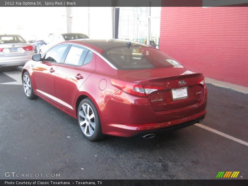 Spicy Red / Black 2012 Kia Optima SX