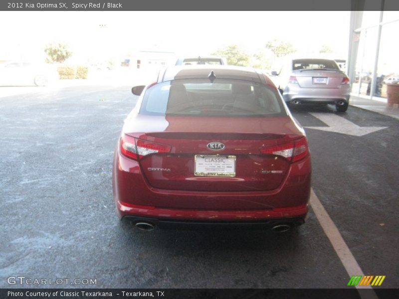 Spicy Red / Black 2012 Kia Optima SX