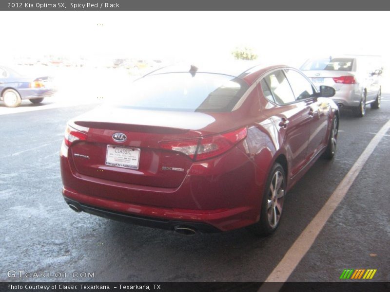 Spicy Red / Black 2012 Kia Optima SX