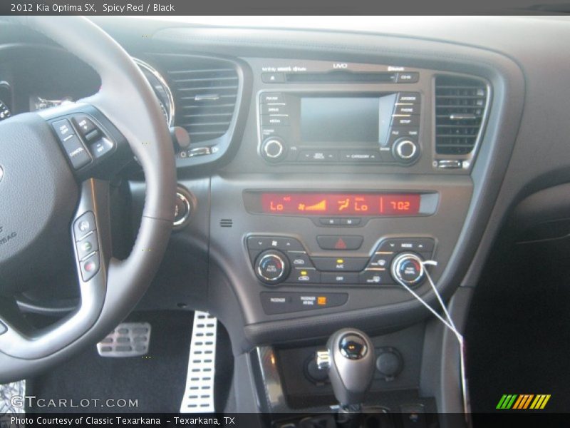 Spicy Red / Black 2012 Kia Optima SX