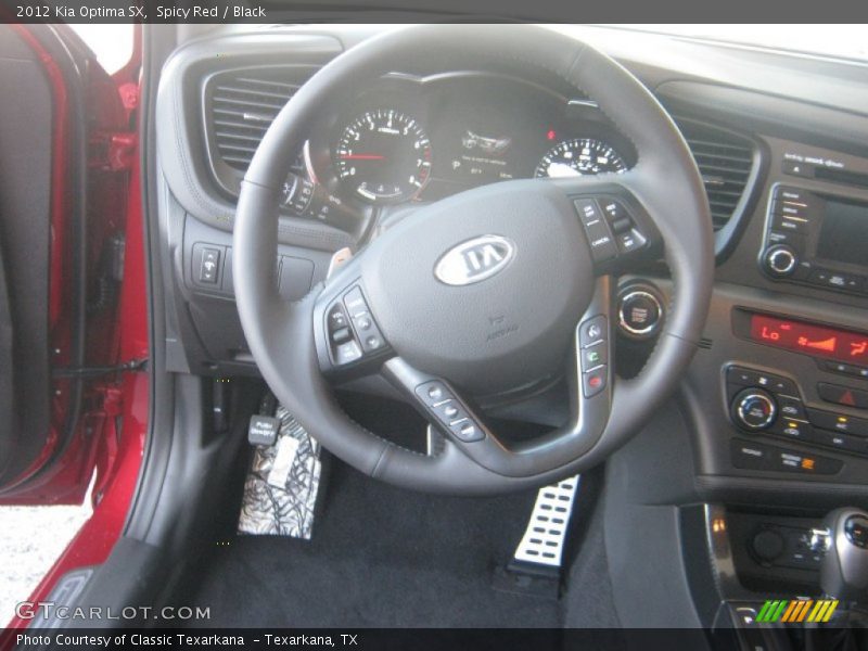 Spicy Red / Black 2012 Kia Optima SX