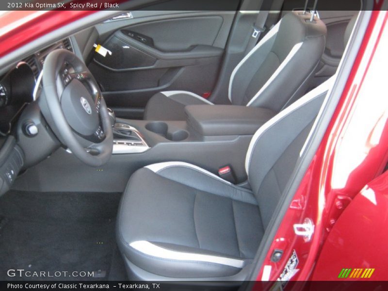  2012 Optima SX Black Interior