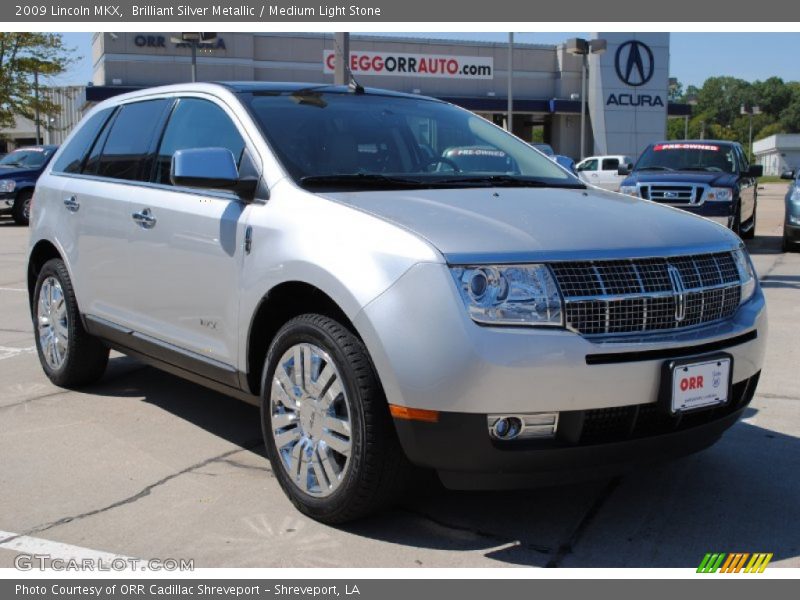 Brilliant Silver Metallic / Medium Light Stone 2009 Lincoln MKX