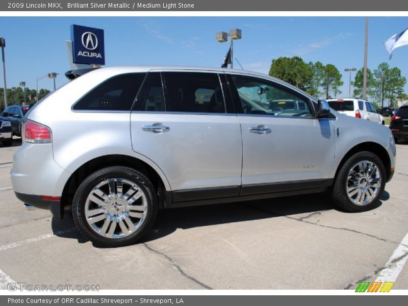 Brilliant Silver Metallic / Medium Light Stone 2009 Lincoln MKX