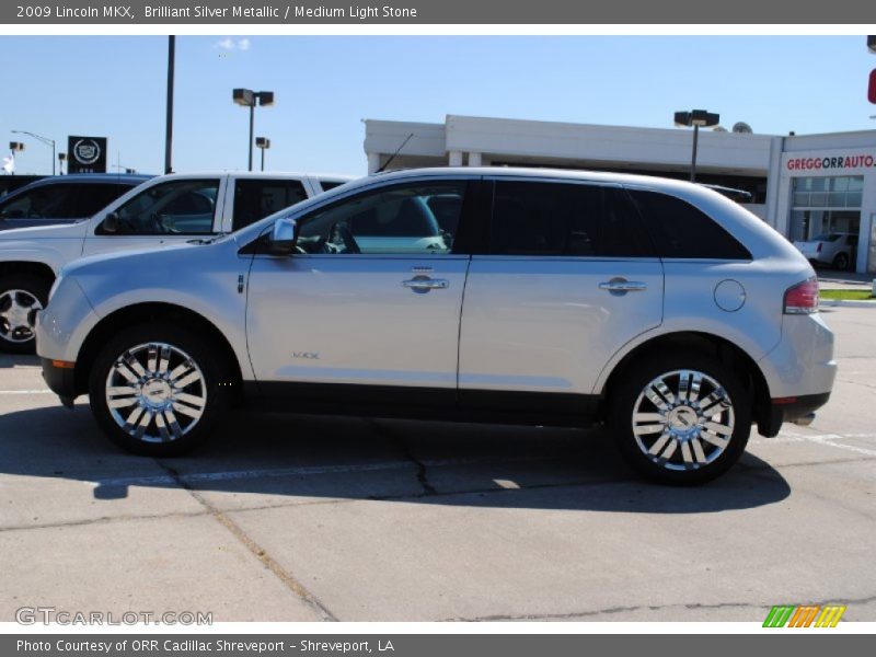 Brilliant Silver Metallic / Medium Light Stone 2009 Lincoln MKX