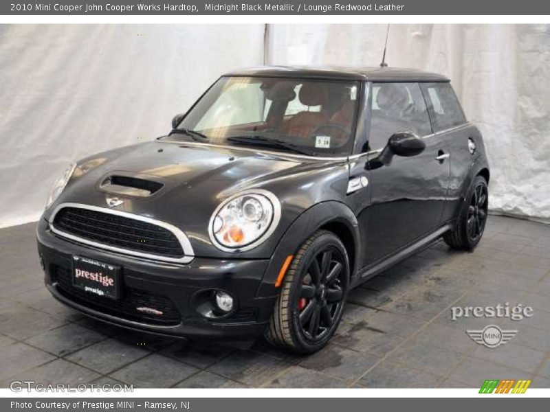 Midnight Black Metallic / Lounge Redwood Leather 2010 Mini Cooper John Cooper Works Hardtop