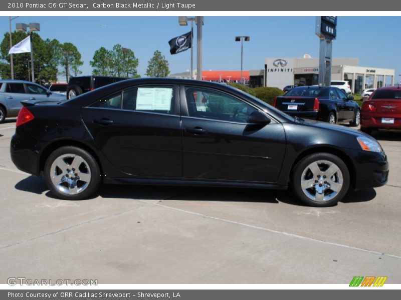 Carbon Black Metallic / Light Taupe 2010 Pontiac G6 GT Sedan