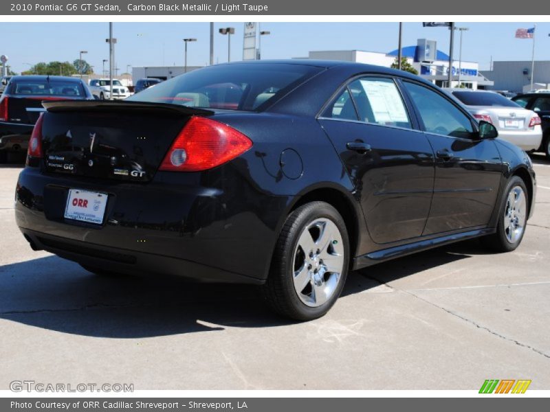 Carbon Black Metallic / Light Taupe 2010 Pontiac G6 GT Sedan