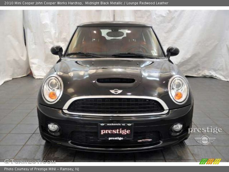 Midnight Black Metallic / Lounge Redwood Leather 2010 Mini Cooper John Cooper Works Hardtop