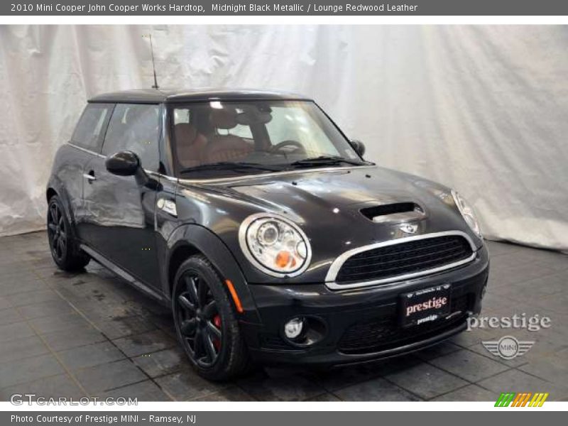 Midnight Black Metallic / Lounge Redwood Leather 2010 Mini Cooper John Cooper Works Hardtop