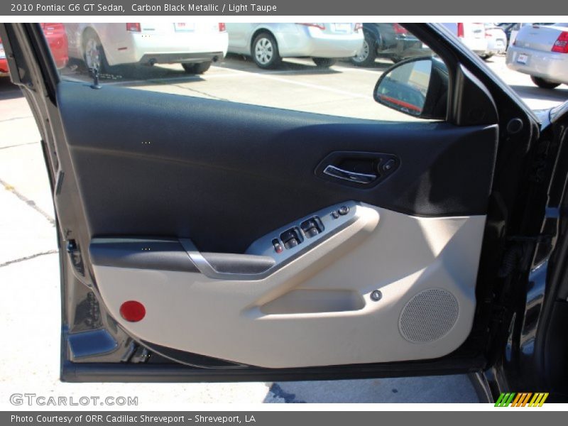 Carbon Black Metallic / Light Taupe 2010 Pontiac G6 GT Sedan