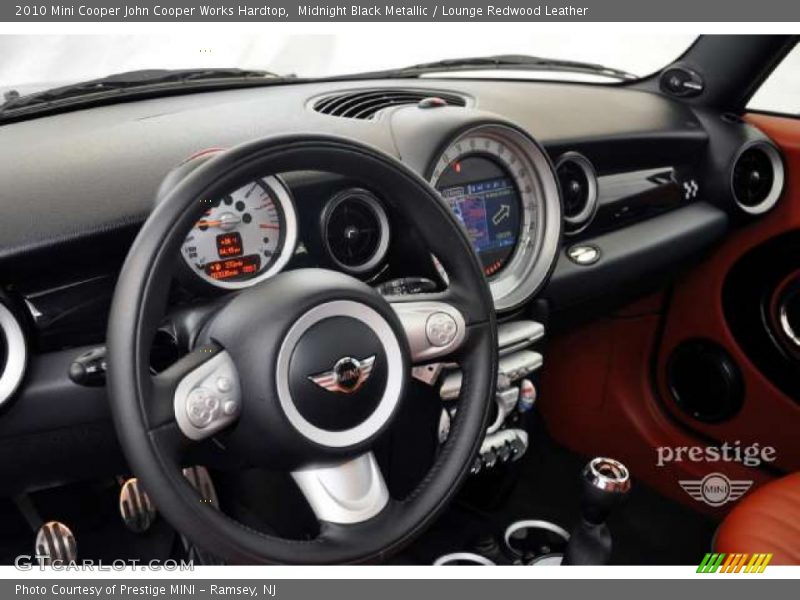 Midnight Black Metallic / Lounge Redwood Leather 2010 Mini Cooper John Cooper Works Hardtop