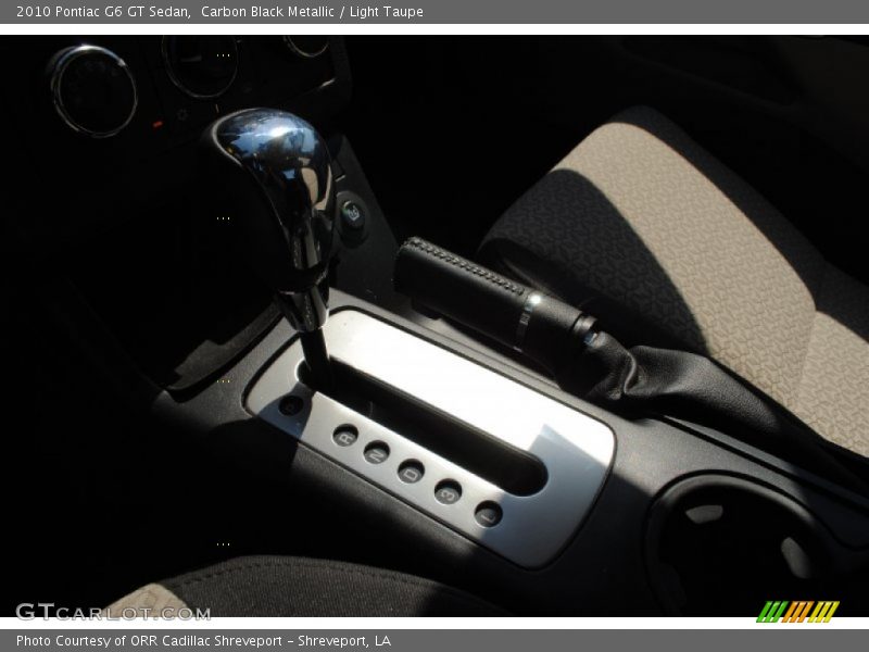 Carbon Black Metallic / Light Taupe 2010 Pontiac G6 GT Sedan