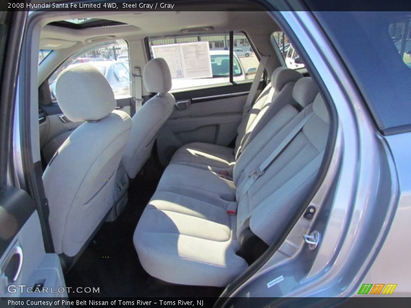 Steel Gray / Gray 2008 Hyundai Santa Fe Limited 4WD
