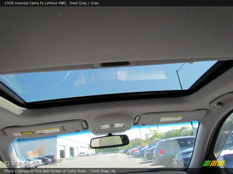 Steel Gray / Gray 2008 Hyundai Santa Fe Limited 4WD