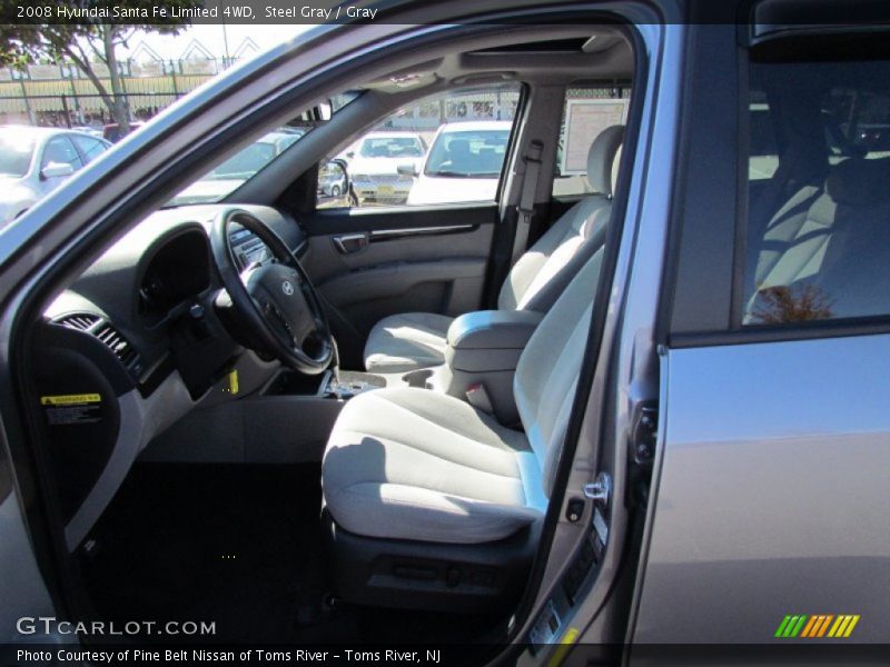 Steel Gray / Gray 2008 Hyundai Santa Fe Limited 4WD