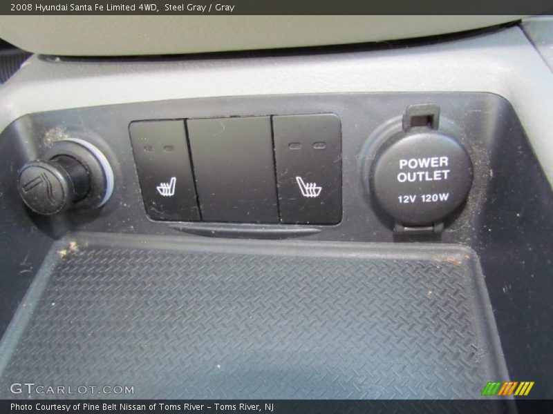 Steel Gray / Gray 2008 Hyundai Santa Fe Limited 4WD