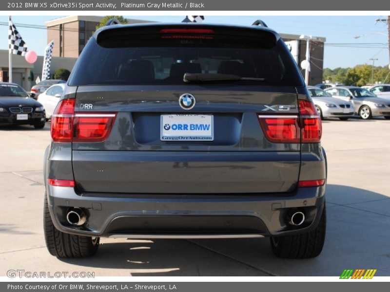 Platinum Gray Metallic / Black 2012 BMW X5 xDrive35i Sport Activity