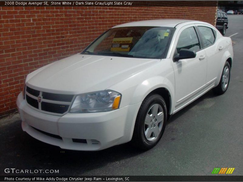 Stone White / Dark Slate Gray/Light Slate Gray 2008 Dodge Avenger SE