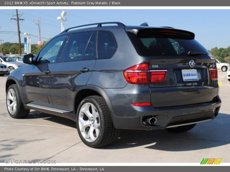 Platinum Gray Metallic / Black 2012 BMW X5 xDrive35i Sport Activity