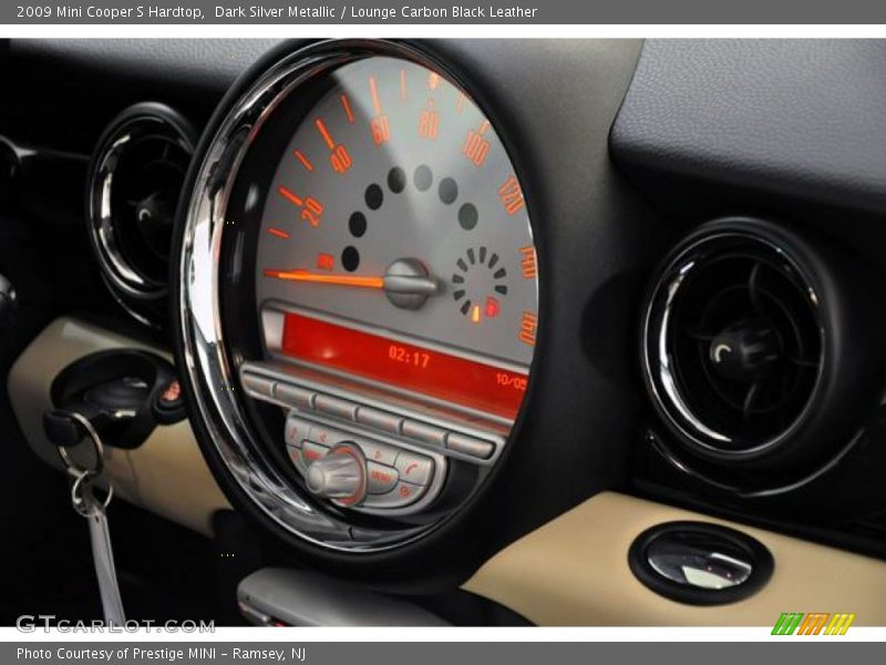 Dark Silver Metallic / Lounge Carbon Black Leather 2009 Mini Cooper S Hardtop
