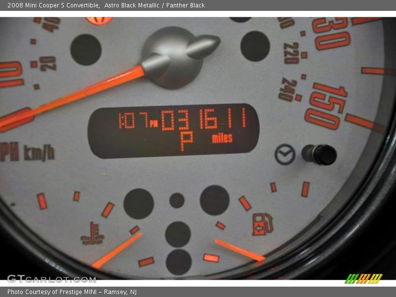 Astro Black Metallic / Panther Black 2008 Mini Cooper S Convertible