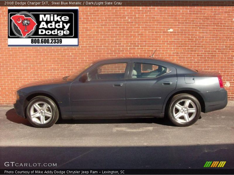 Steel Blue Metallic / Dark/Light Slate Gray 2008 Dodge Charger SXT