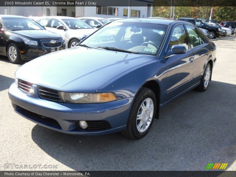 Chrome Blue Pearl / Gray 2003 Mitsubishi Galant ES