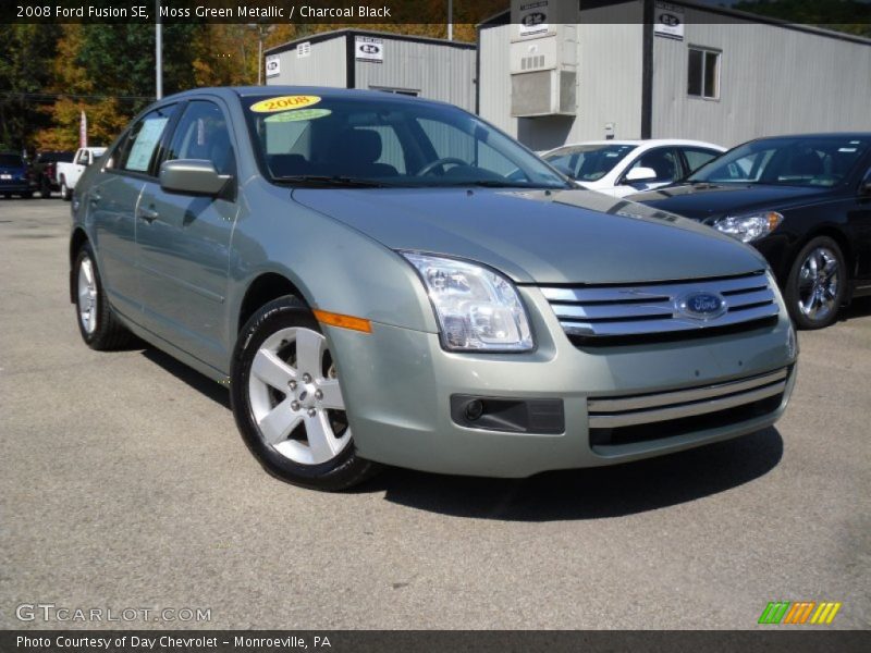 Moss Green Metallic / Charcoal Black 2008 Ford Fusion SE