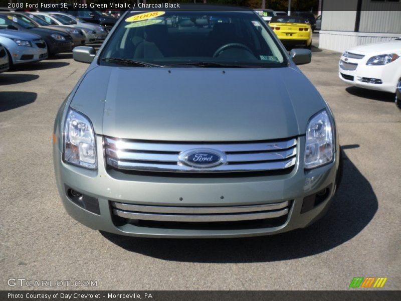 Moss Green Metallic / Charcoal Black 2008 Ford Fusion SE