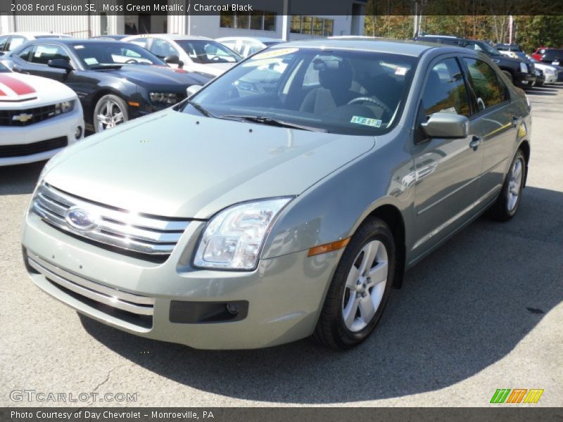 Moss Green Metallic / Charcoal Black 2008 Ford Fusion SE